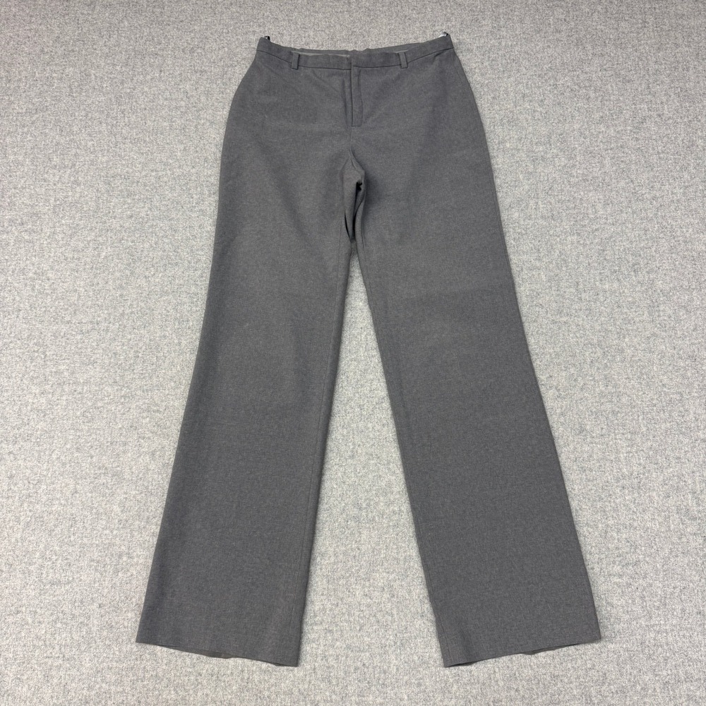 Gap Dress Pants 2 Regular Gray Wool Blend Stretch Straight Leg Trousers Office